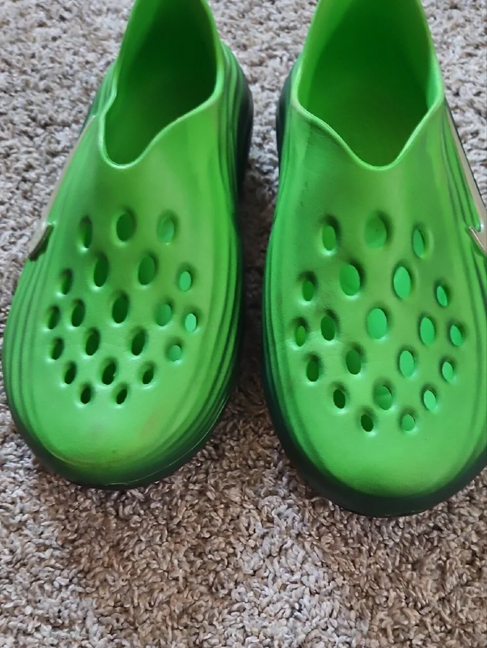 Nike Kids Bright Green Slip-On Water Clog